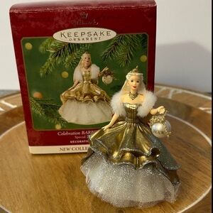 Hallmark Keepsake Barbie Ornament in box first in Celebration 2000 edition